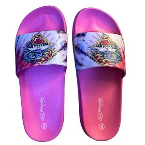 NWOT Tiger Slides | Ed Hardy